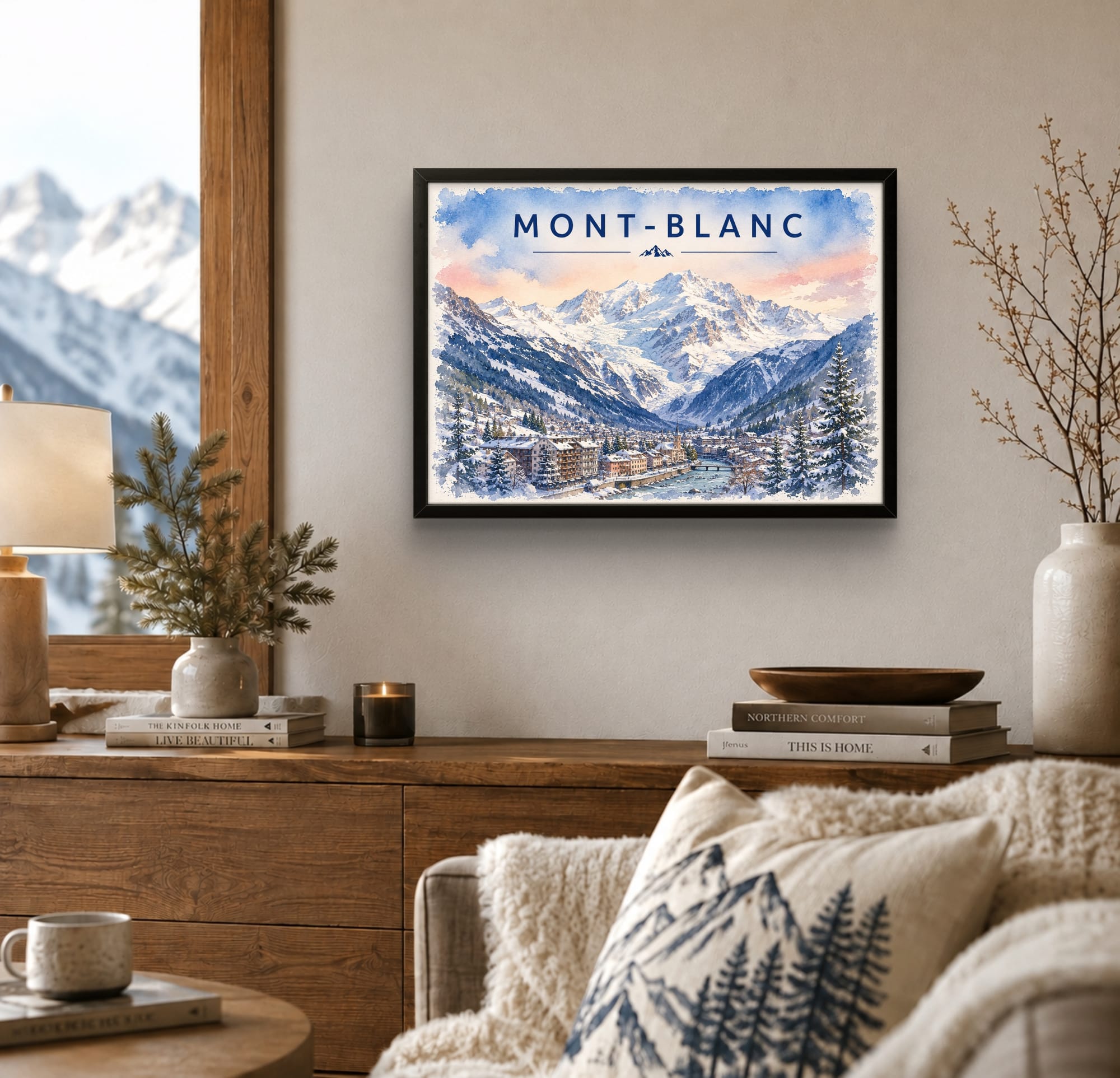 Tableau Mont-Blanc — Affiche Montagne