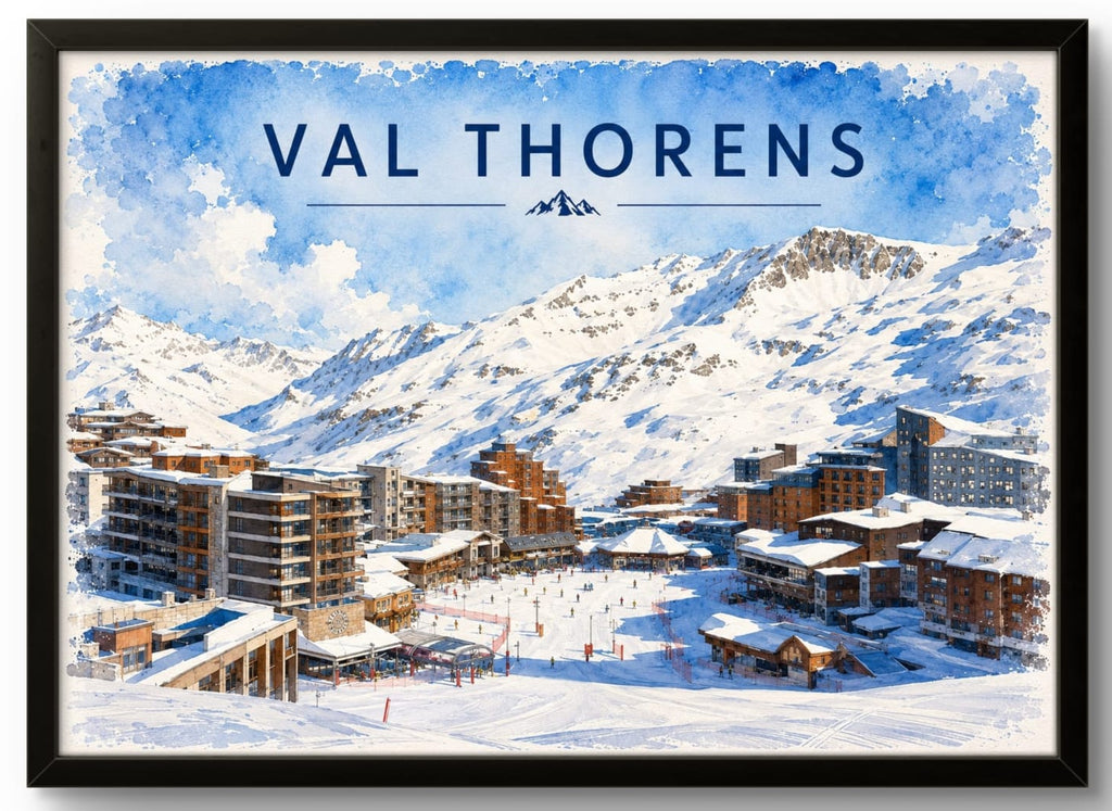 Tableau Val Thorens — Affiche Station de Ski