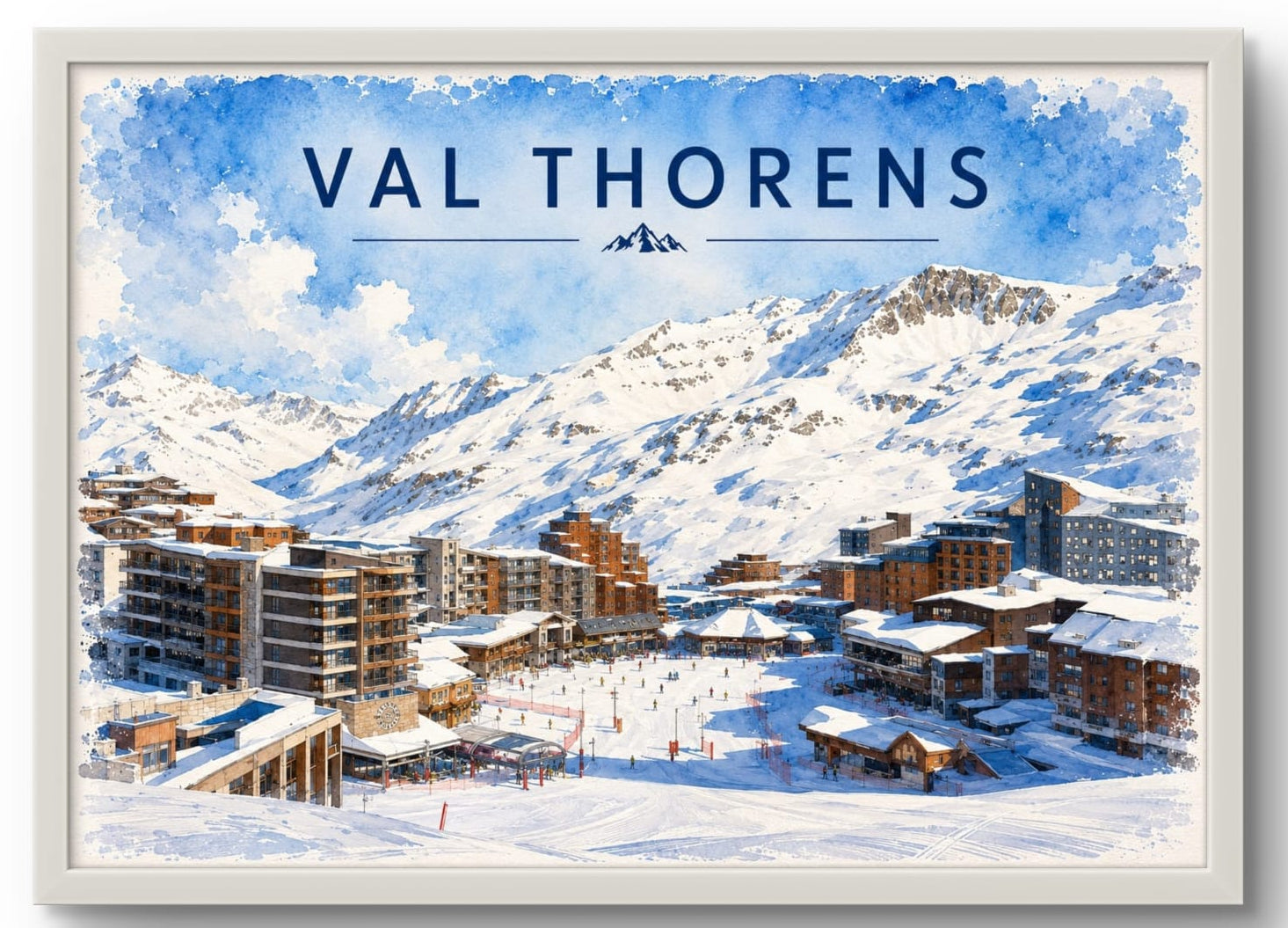 Tableau Val Thorens — Affiche Station de Ski