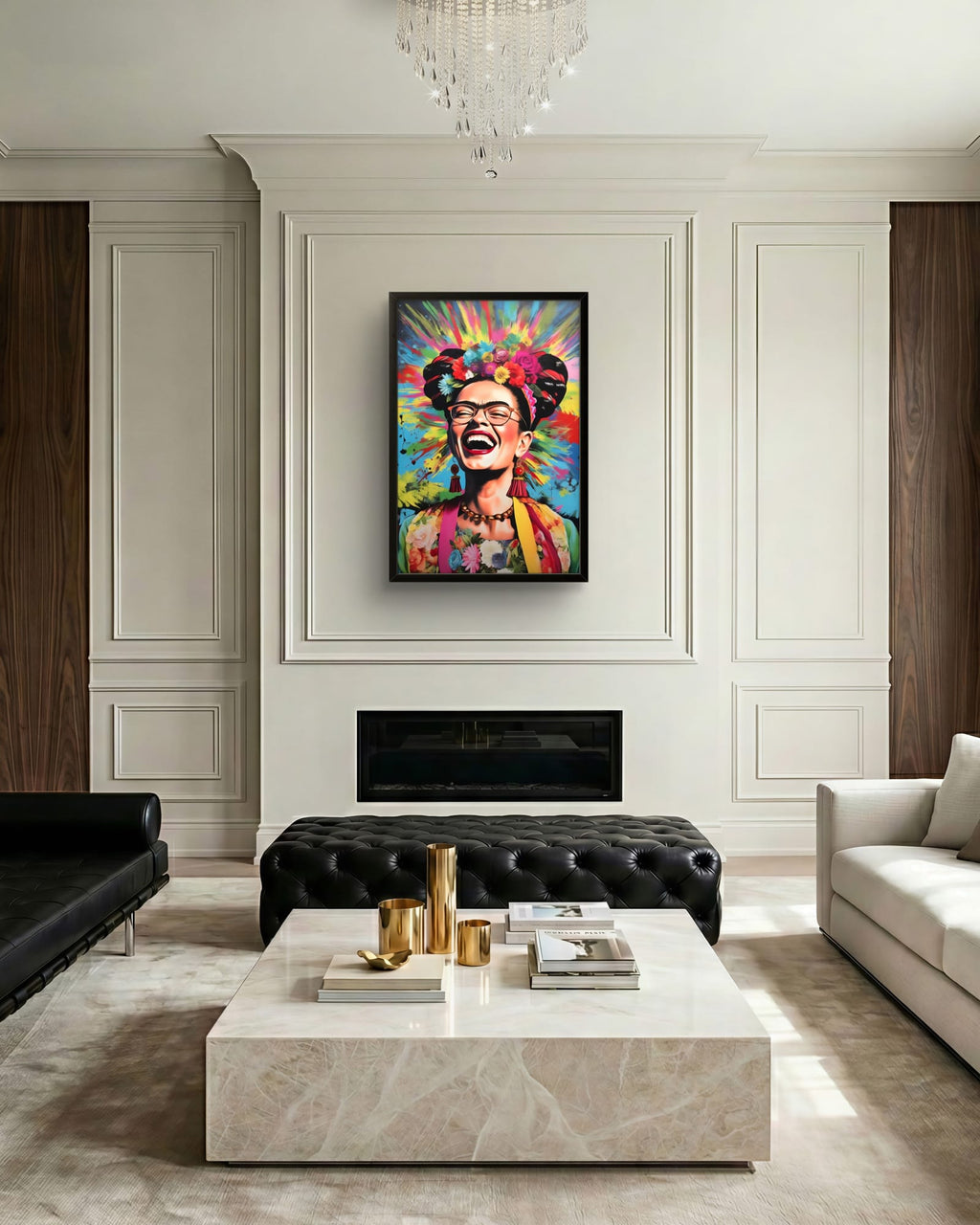 Tableau Frida Kahlo Pop Art – Affiche encadrée