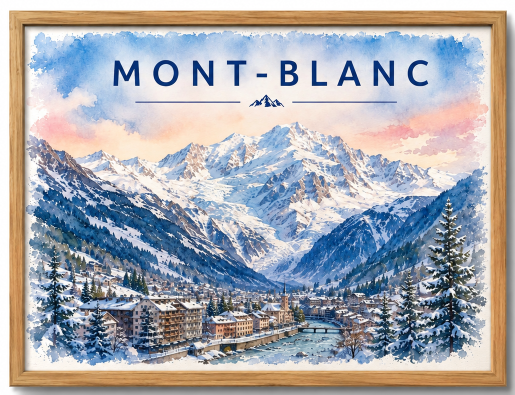 Tableau Mont-Blanc — Affiche Montagne