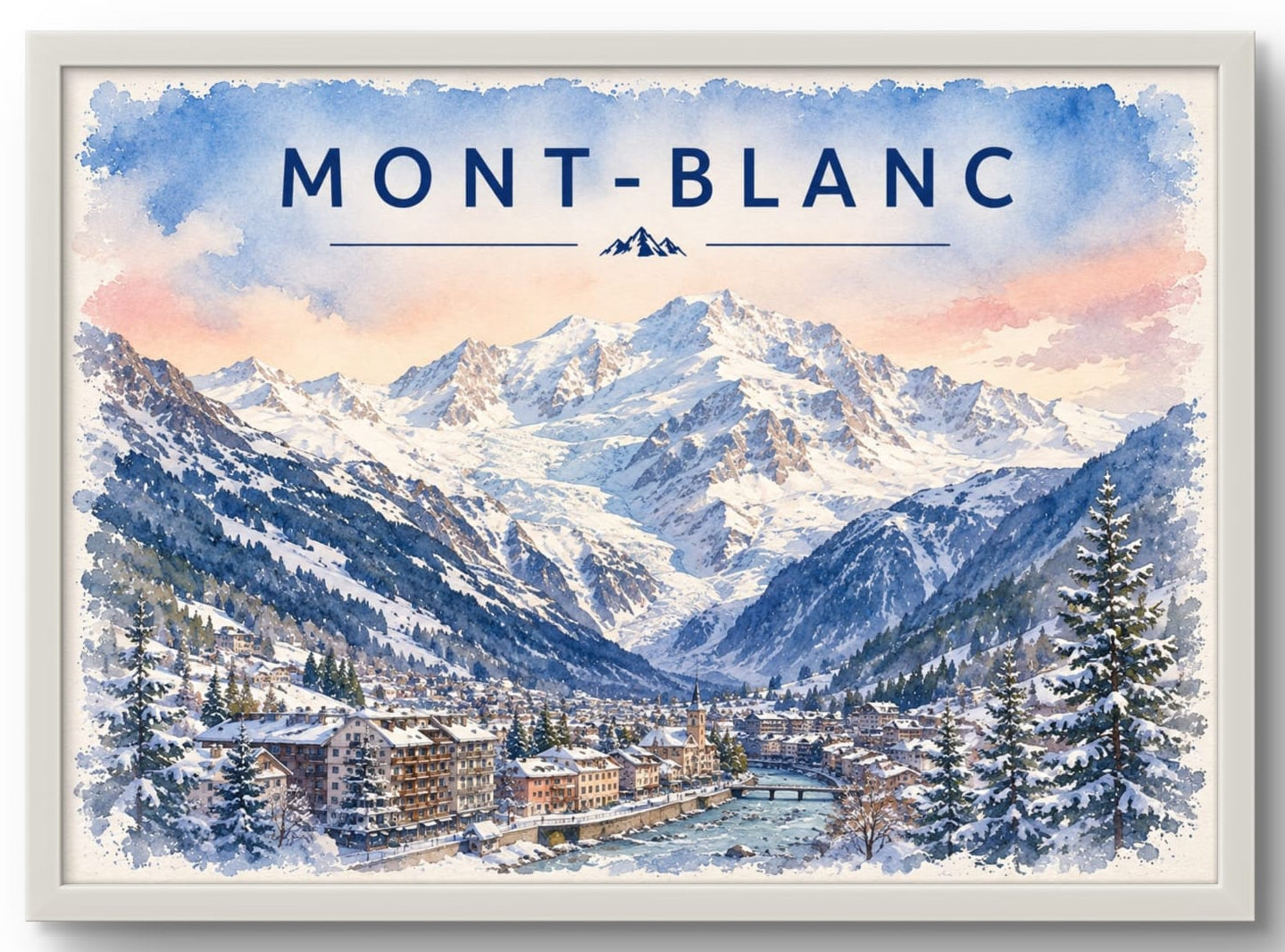 Tableau Mont-Blanc — Affiche Montagne