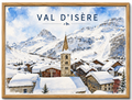 Tableau Val d'Isère — Affiche Station de Ski
