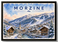Tableau Morzine — Affiche Station de Ski